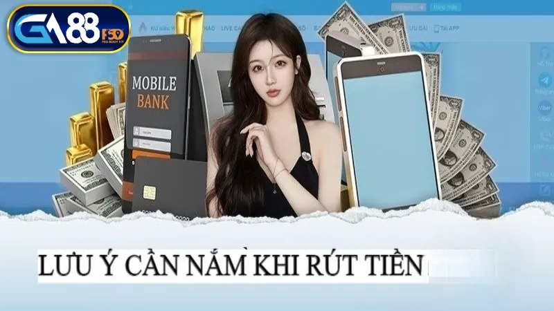 Những lưu ý quan trọng khi rút tiền Ga88